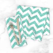 Glitter Chevron  Sky Blue