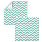 Glitter Chevron  Sky Blue