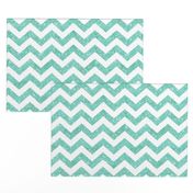 Glitter Chevron  Sky Blue