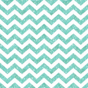 Glitter Chevron  Sky Blue