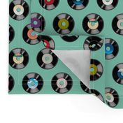 Hot Wax (Turquoise) || vintage vinyl records