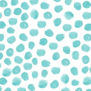 dots gender neutral mint painted polka dots