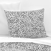 dalmatian print animal print brushstroke painterly dots abstract black and white 