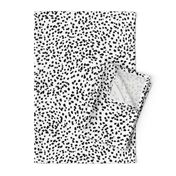 dalmatian print animal print brushstroke painterly dots abstract black and white 