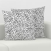 dalmatian print animal print brushstroke painterly dots abstract black and white 