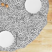 dalmatian print animal print brushstroke painterly dots abstract black and white 