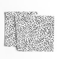 dalmatian print animal print brushstroke painterly dots abstract black and white 