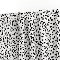 dalmatian print animal print brushstroke painterly dots abstract black and white 