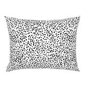 dalmatian print animal print brushstroke painterly dots abstract black and white 