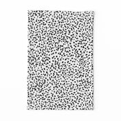 dalmatian print animal print brushstroke painterly dots abstract black and white 