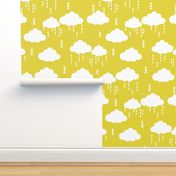 clouds rain raincloud cloud yellow bright kids nursery baby
