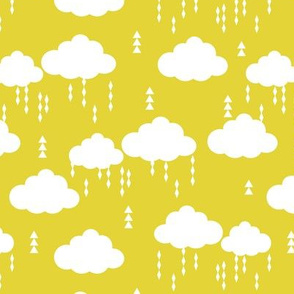 clouds rain raincloud cloud yellow bright kids nursery baby