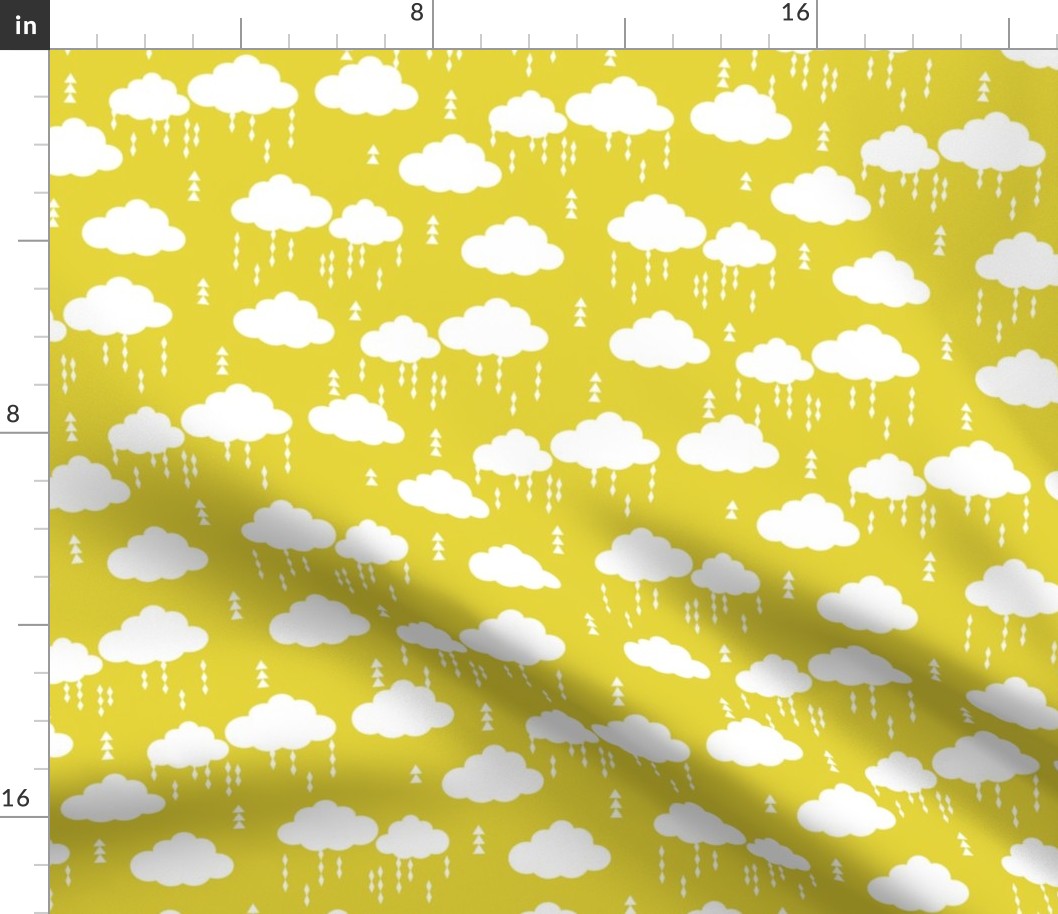 clouds rain raincloud cloud yellow bright kids nursery baby