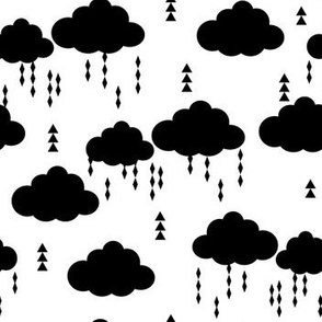 raincloud cloud clouds rain raining black and white clouds raining nursery baby