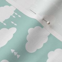 cloud clouds rain raincloud mint nursery baby kids 