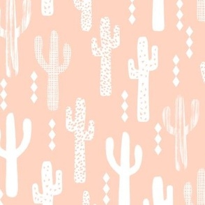cactus pastel pink baby girl desert southwest nursery