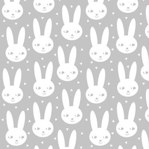 happy bunny rabbit gender neutral grey abstract cool scandinavian bunny spring summer girls clothes