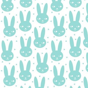 happy bunny sweet kids nursery spring mint blue ice blue kids scandinavian rabbit