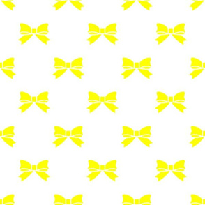 Yellow Bows on White