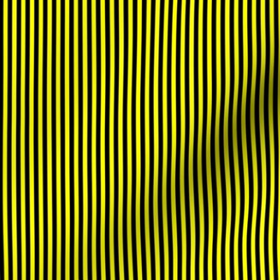 Pinstripe Black and Yellow Vertical Stripes (Eight Stripes to an Inch)