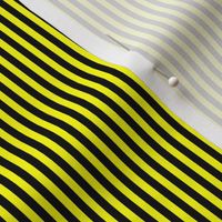 Pinstripe Black and Yellow Vertical Stripes (Eight Stripes to an Inch)