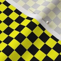 Half Inch Black and Yellow Checkerboard