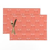 Pink Flamingoes on Coral