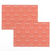 Pink Flamingoes on Coral