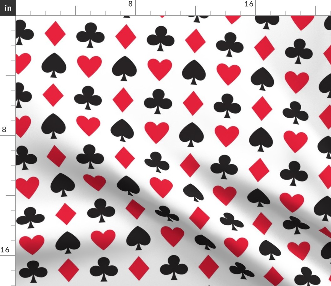 In Wonderland: Hearts, clubs, diamonds, & spades