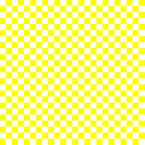 Quarter Inch  White and Yellow Checkerboard