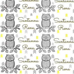 Custom Owl Fabric