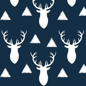 Navy_and_White_Deer_Heads_Triangles