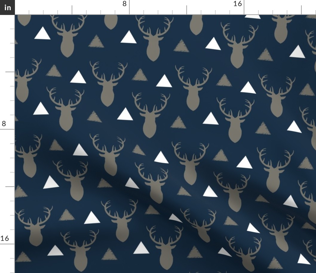 Navy_and_Gray_and_White_Deer_Heads_and_Triangles