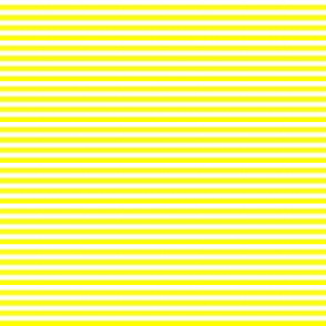 Pinstripe Yellow and White Horizontal Stripes (Eight Stripes to an Inch)