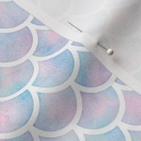 Mermaid Scales Pattern in Cotton Candy Watercolor