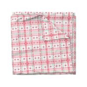 #SAGE Christmas Red Snowflake Plaid ++