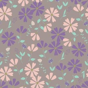 Francesca Floral - lavender and pink