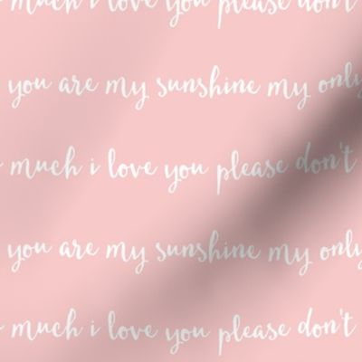 You are my sunshine // rose quartz
