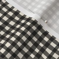 black and white gingham