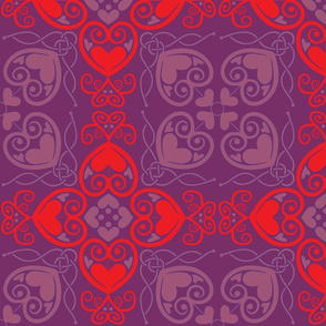 HeartFloral-PurpleRed