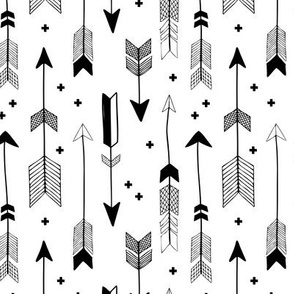 indian summer scandinavian style illustration arrows and geometric crosses gender neutral black and white