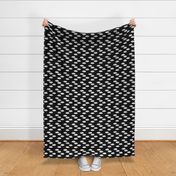 Clouds and dreams black and white sky with stars scandinavian style fabric gender neutral