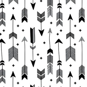indian summer scandinavian style illustration arrows and geometric crosses gender neutral black and white gray