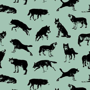 Wolves on Shadow Green // Small-size