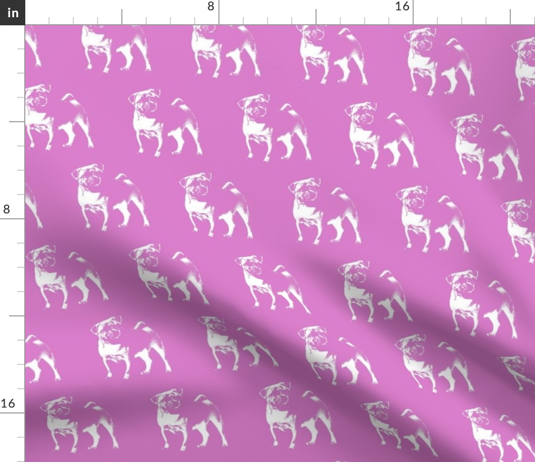 Pug on Pink // Large 