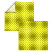 Black Overlapping Squares on Yellow