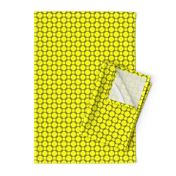 Black Overlapping Squares on Yellow