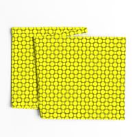 Black Overlapping Squares on Yellow