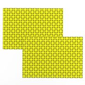 Black Overlapping Squares on Yellow