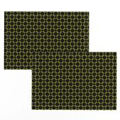 Yellow Overlapping Squares on Black